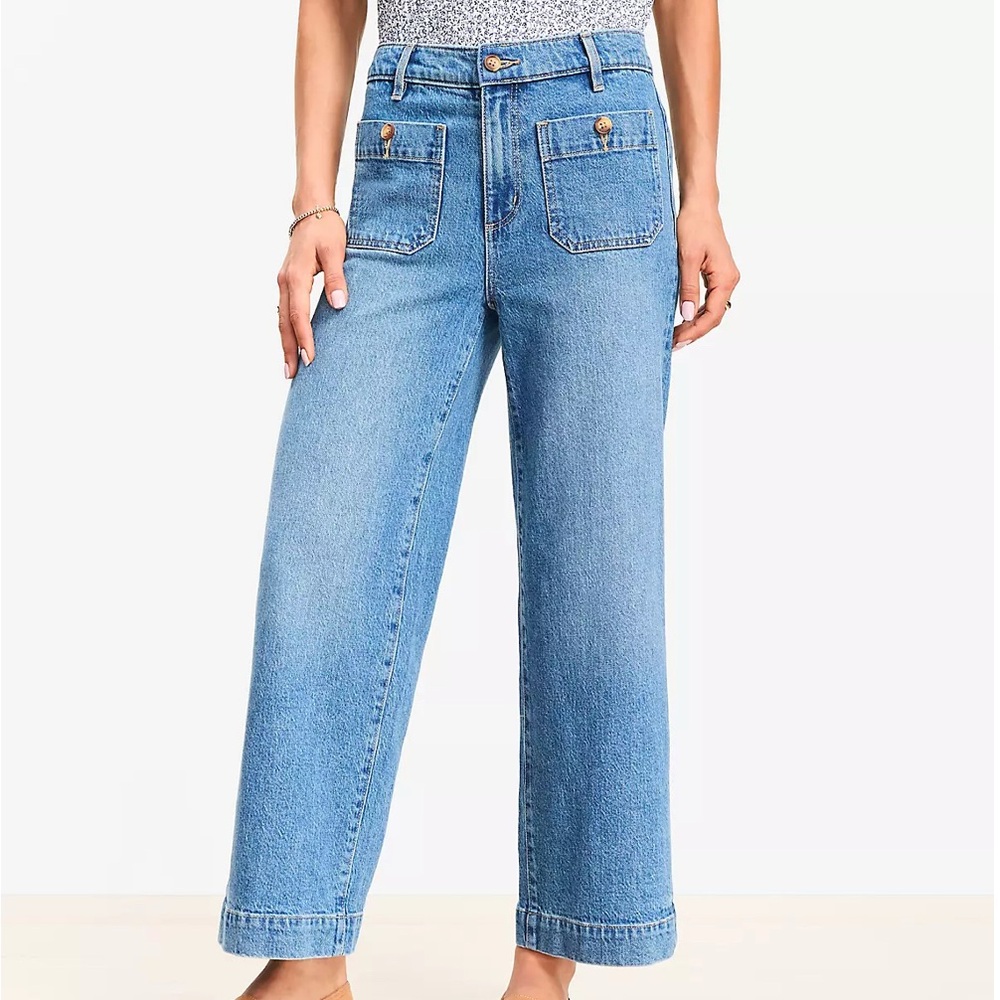LOFT Light Blue Flare Jeans